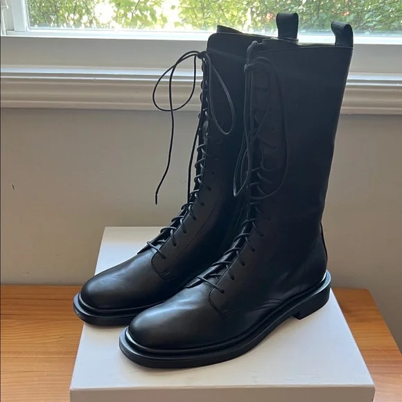 The Row Ranger Lace-Up Leather Boots - Picture 2 of 7